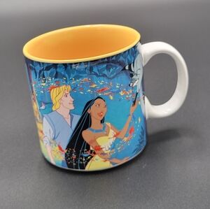 Disney Pocahontas Mug with Vibrant Blue and Yellow